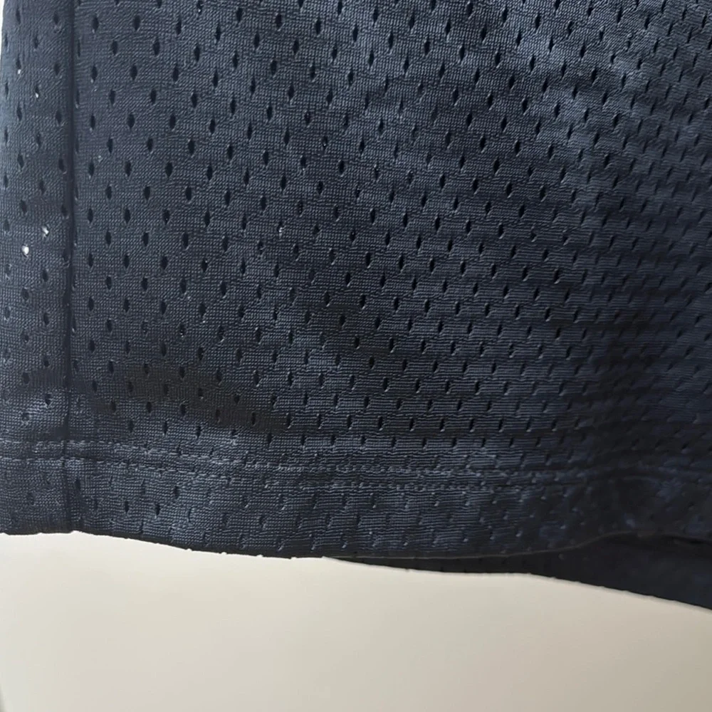 BRIAN LICHTENBERG Vintage Black Mesh Shorts with White 'Ballin' Text - Picture 3 of 8